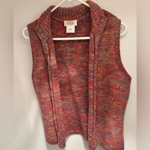Talbots Multicolored Spring Knit Women's Cardigan Vest
